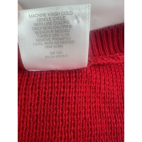 Christmas Sweater Vest Teacher Cottagecore Snowman Snowflake Wreath Large - Picture 3 of 10